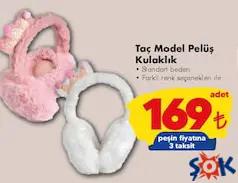 TAÇ MODEL PELUŞ KULAKLIK fiyat ve kampanya bilgisi